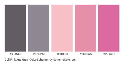 Dull Pink And Gray Color Scheme Dull