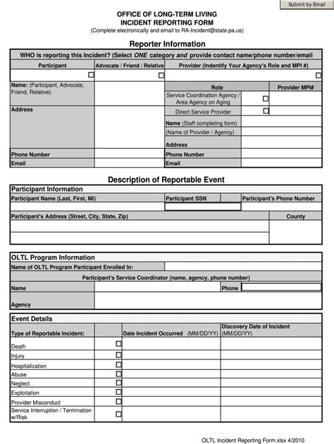 Office Term Living Incident Fill Online Printable Fillable Blank