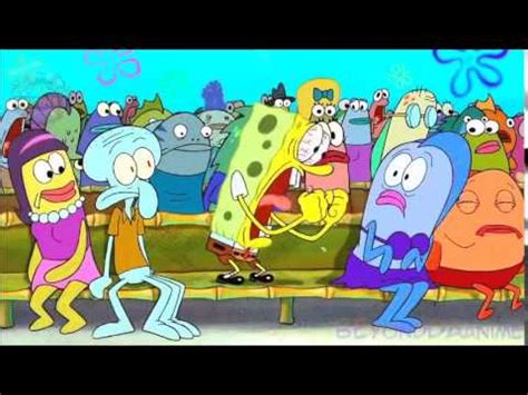 Tom has been arrested at least once for he is shown at prison in inferno island for unknown charges in the episode the inmates of summer. Spongebob shouting yeah! - YouTube