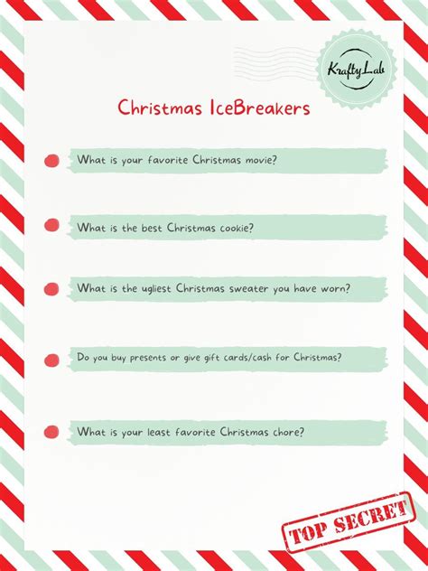 Holiday Icebreaker Questions For Team Building At Work