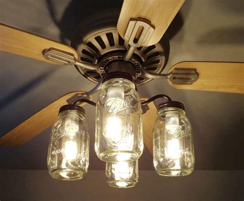 Mason Jar Ceiling Fan Light Kit New Quart Jars Ceiling Fan Light Kit
