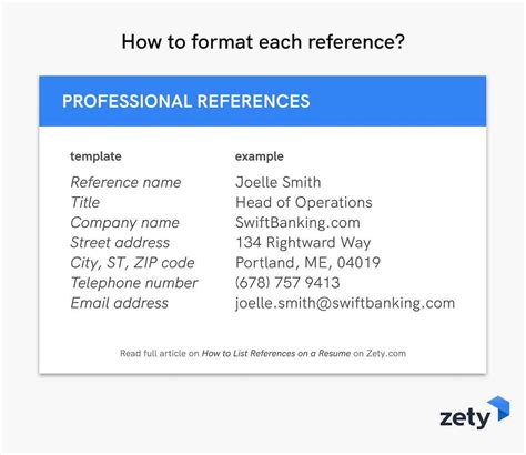 How To List References On A Resume Examples
