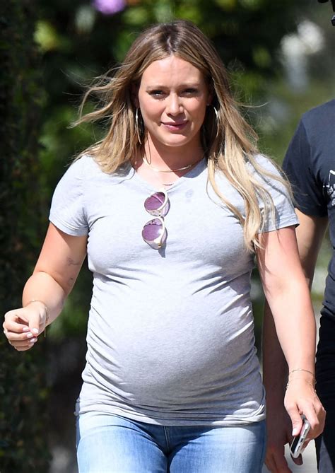 pregnant hilary duff out in los angeles 09 28 2018 hawtcelebs