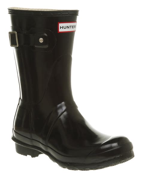 Lyst Hunter Short Classic Wellies In Black Save 3