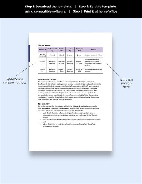 Reporting Requirements Template In Gdocslink Ms Word Pages Download