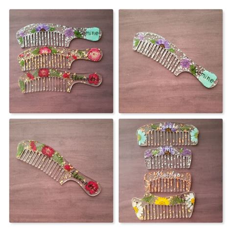 Custom Resin Combs Personalization Available Etsy