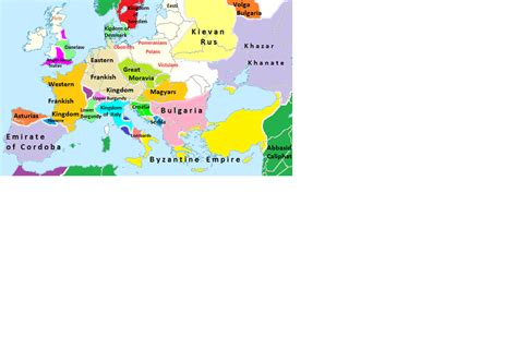 Map Of The Bulgarian Empire With Its Greatest Extent During Simeon I 893 927ad Europe