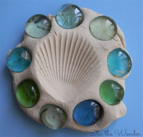 Exploring Texture With Clay And Shells Stir The Wonder
