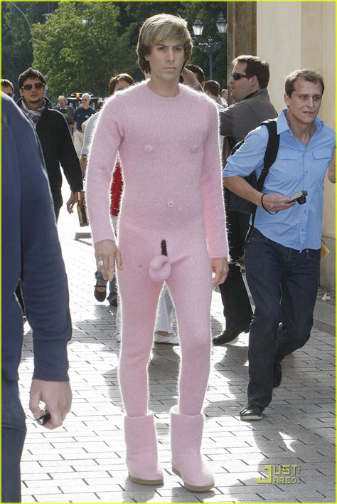 Sacha Baron Cohen Pink Bruno Body Suit Photo 2002051 Sacha Baron