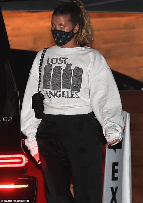 Sofia Richie Takes The Plunge In Busty Black Top As She Heads Off To