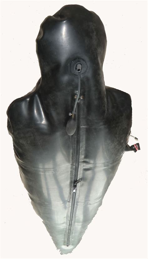 bespoke latex inflatable body bag with inflatable gag etsy uk