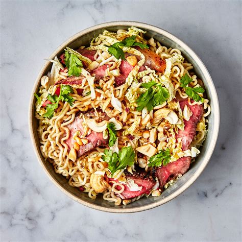 Ramen With Steak And Sesame Ginger Dressing Recipe Bon Appétit