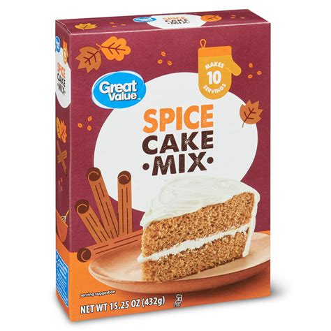 Great Value Spice Cake Mix 1525 Oz