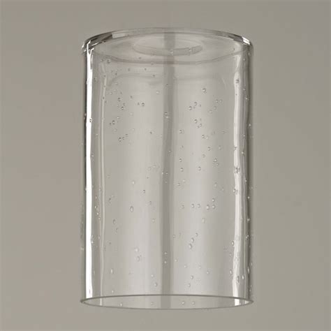 Online database of verified lamp shades manufacturers, table lamp shades suppliers also deals in : Seeded Glass Cylinder Shade with 1-5/8 Fitter 6-Inch Tall | GL1041C | Destination Lighting