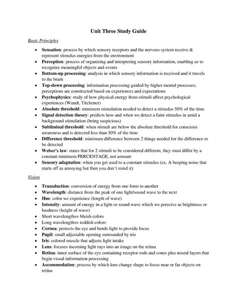 Ap Psychology Unit 3 Ap Psych Notes Unit Three Study Guide Basic