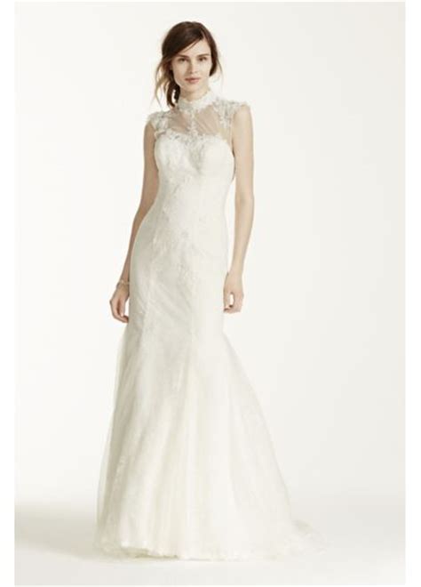 Melissa Sweet Wedding Dress With Illusion Neckline Davids Bridal