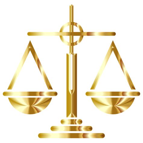 Gold Scales Of Justice Icon Free Svg
