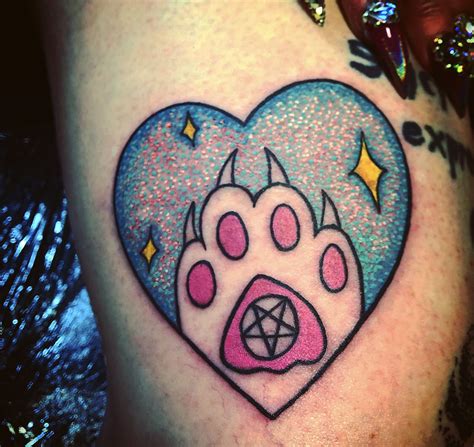 Cat Paw Tattoo Paw Tattoo Cat Paw Tattoos Kawaii Tattoo