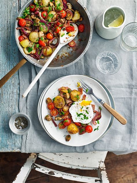 Recipe Breakfast Hash With Poached Eggs Daily Mail Online