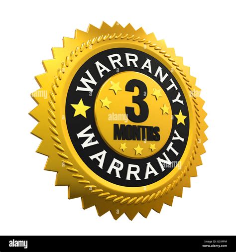 3 Months Warranty Sign Stock Photo Alamy