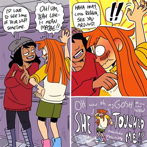 An Image Of Two People Hugging Each Other In The Same Comic Strip With