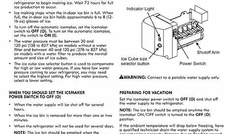 kenmore elite ice maker manual