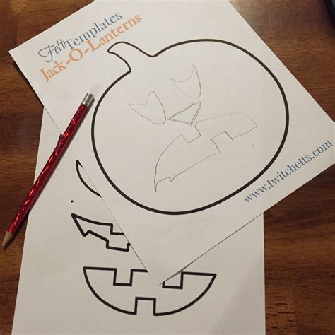 Free Jack O Lantern Template Can Be Used For Felt Cardstock Or Traced
