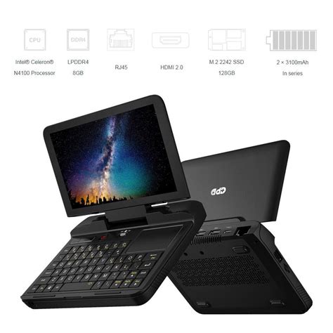 Máy Tính Bảng Tablet Windows Mini Pc Gpd Micro Chip 4 Nhân Ddr 4 8g