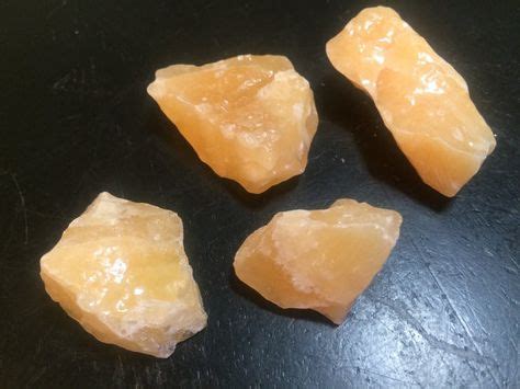 Touch device users can explore by touch or with swipe gestures. Raw Orange Calcite | Stones, crystals, Crystals, Crystal ...