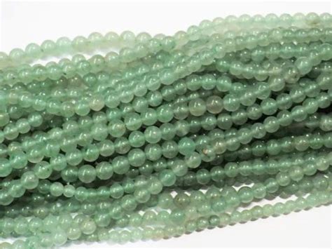 Green Natural Jade Round Gemstone Beads At Rs 100strip In Delhi Id