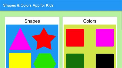 Colors And Shapes Kids Learn Color And Shape For Android