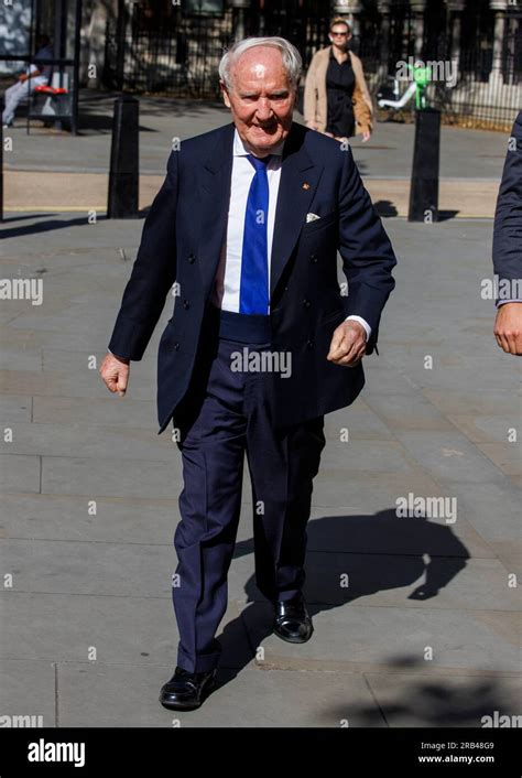 London Uk 7 July 2023 Sir Frederick Barclay Arrives At The High Court In His Divorce Settlement