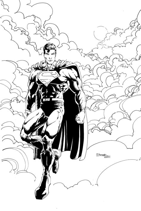 Superman In Sky Ink By Cehnot On Deviantart
