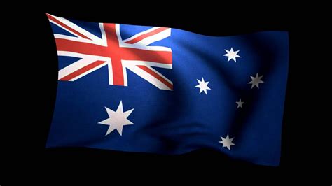 3d Flag Of Australia Waving In The Wind Stock Video Footage Hd Youtube