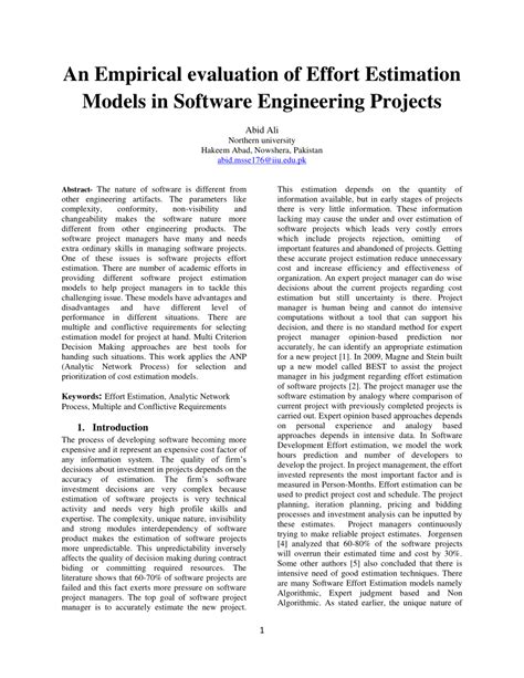 Its hard to find anything ready to use and i'd rather make my own stuff. Soliciting Firm To Build Project Estimation Models - Pdf ...