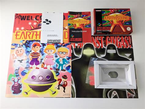Earthbound Super Nintendo Complete Pack Box Manual Etsy