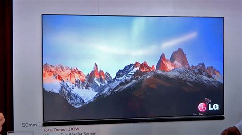 Massive 100 Inch Laser Tv Lg Hecto Ces 2013 Youtube