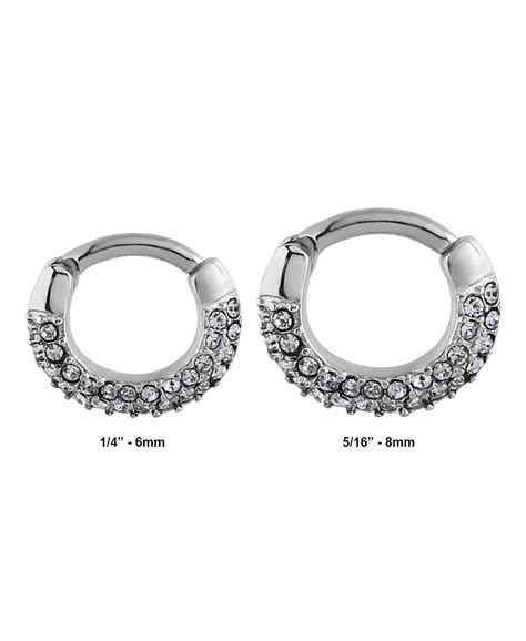 The diameter of all types of rings is the inside. 316L Surgical Steel Septum Clicker Choose Your Color ...