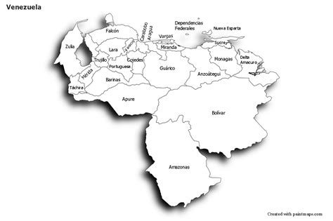 Sample Maps For Venezuela