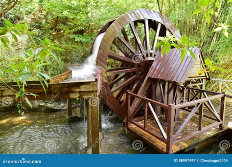 Waterwheel Stock Image Image Of Work Current Farming 58997497
