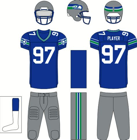 Seattle Seahawks Uniform Home Uniform National Football League Nfl