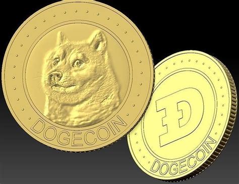 Dogecoin Coin With Dog 3d Model 3d Printable Cgtrader