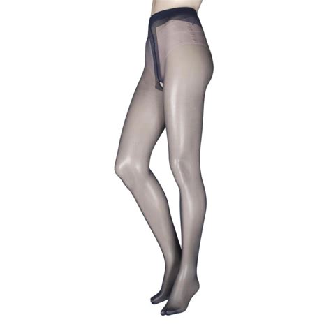 Ladies Miss Naughty Luxury Sheer Crotchless Tights Up To Xxxl From