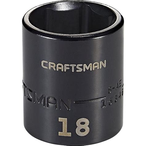 Craftsman Metric 38 In Drive 18mm 6 Point Impact Socket In The Impact