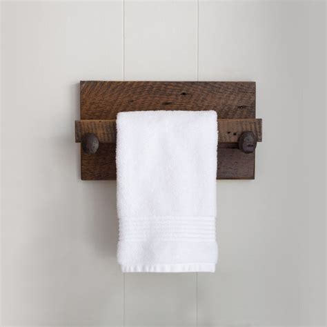 Hand Towel Holder Rustic Towel Rack With Industrial Railroad Etsy