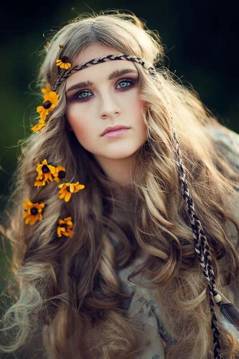 Pin By Natalie Chivilo On Peace And Love P Festival Hair Hair Styles Boho Makeup