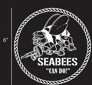 Navy Seabees Decal Etsy