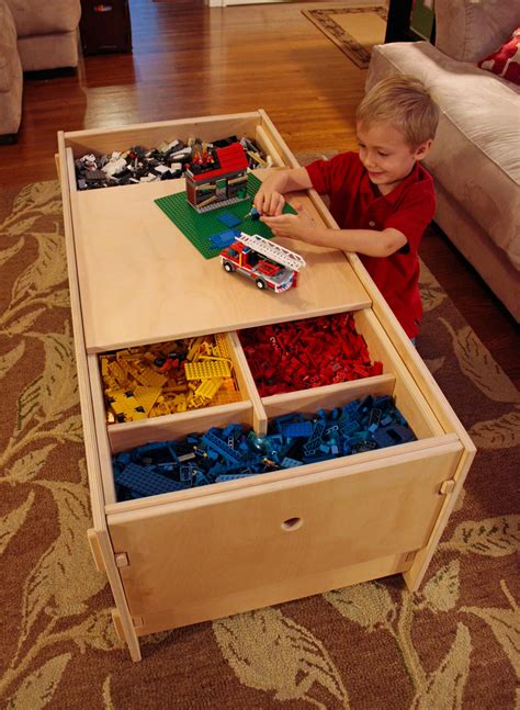 A huge round up of the best storage ideas and solutions for small homes and apartments! Lego Storage Table — Klevr Furniture