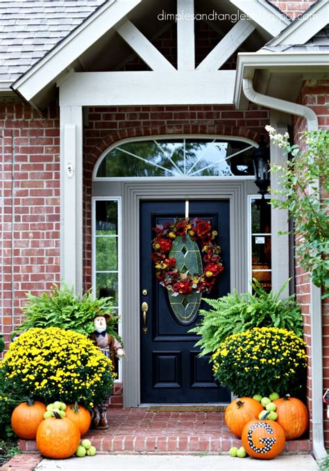 Outdoor Fall Decorating Ideas Dimples And Tangles
