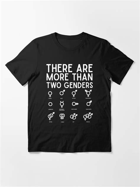 There Are More Than Two Genders Supportive T All Gender Symbols Essential T Shirt For Sale